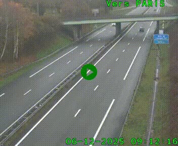 <h2>Caméra routière sur l'autoroute A20 au nord de Limoges, à la jonction avec la N520. Vue orientée vers Paris</h2>