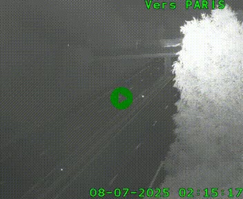 <h2>Caméra routière sur l'autoroute A20 au nord de Limoges, à la jonction avec la N520. Vue orientée vers Paris</h2>