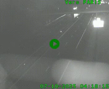 <h2>Caméra routière sur l'autoroute A20 au nord de Limoges, à la jonction avec la N520. Vue orientée vers Paris</h2>