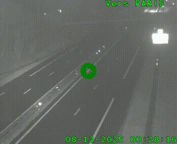 <h2>Caméra routière sur l'autoroute A20 au nord de Limoges, à la jonction avec la N520. Vue orientée vers Paris</h2>