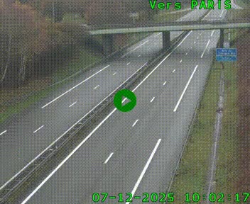 <h2>Caméra routière sur l'autoroute A20 au nord de Limoges, à la jonction avec la N520. Vue orientée vers Paris</h2>