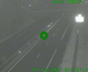 <h2>Caméra routière sur l'autoroute A20 au nord de Limoges, à la jonction avec la N520. Vue orientée vers Paris</h2>