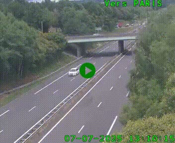 <h2>Caméra routière sur l'autoroute A20 au nord de Limoges, à la jonction avec la N520. Vue orientée vers Paris</h2>