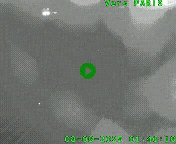 <h2>Caméra routière sur l'autoroute A20 au nord de Limoges, à la jonction avec la N520. Vue orientée vers Paris</h2>