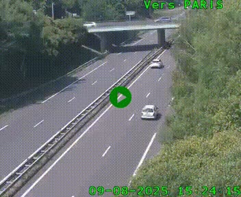 <h2>Caméra routière sur l'autoroute A20 au nord de Limoges, à la jonction avec la N520. Vue orientée vers Paris</h2>