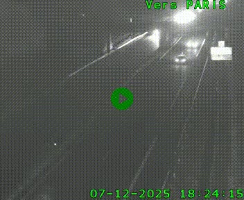 <h2>Caméra routière sur l'autoroute A20 au nord de Limoges, à la jonction avec la N520. Vue orientée vers Paris</h2>