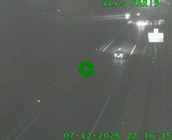 <h2>Caméra routière sur l'autoroute A20 au nord de Limoges, à la jonction avec la N520. Vue orientée vers Paris</h2>