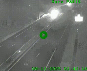 <h2>Caméra routière sur l'autoroute A20 au nord de Limoges, à la jonction avec la N520. Vue orientée vers Paris</h2>