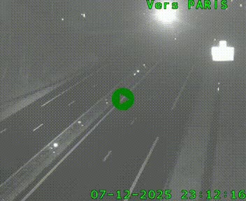 <h2>Caméra routière sur l'autoroute A20 au nord de Limoges, à la jonction avec la N520. Vue orientée vers Paris</h2>