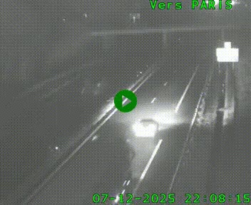 <h2>Caméra routière sur l'autoroute A20 au nord de Limoges, à la jonction avec la N520. Vue orientée vers Paris</h2>