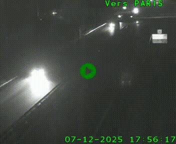 <h2>Caméra routière sur l'autoroute A20 au nord de Limoges, à la jonction avec la N520. Vue orientée vers Paris</h2>