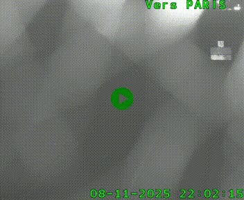 Caméra routière sur l'autoroute A20 au nord de Limoges, à la jonction avec la N520. Vue orientée vers Paris