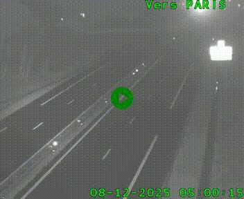 <h2>Caméra routière sur l'autoroute A20 au nord de Limoges, à la jonction avec la N520. Vue orientée vers Paris</h2>