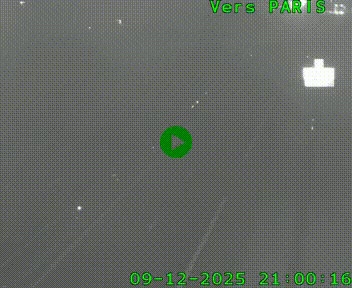 <h2>Caméra routière sur l'autoroute A20 au nord de Limoges, à la jonction avec la N520. Vue orientée vers Paris</h2>