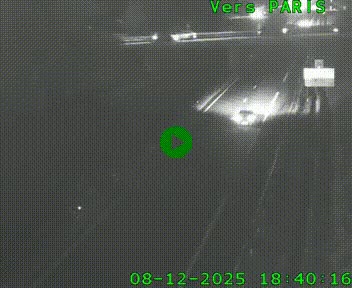 <h2>Caméra routière sur l'autoroute A20 au nord de Limoges, à la jonction avec la N520. Vue orientée vers Paris</h2>