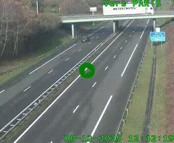 <h2>Caméra routière sur l'autoroute A20 au nord de Limoges, à la jonction avec la N520. Vue orientée vers Paris</h2>