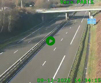 <h2>Caméra routière sur l'autoroute A20 au nord de Limoges, à la jonction avec la N520. Vue orientée vers Paris</h2>