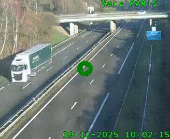 <h2>Caméra routière sur l'autoroute A20 au nord de Limoges, à la jonction avec la N520. Vue orientée vers Paris</h2>