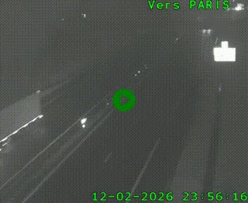 Caméra routière sur l'autoroute A20 au nord de Limoges, à la jonction avec la N520. Vue orientée vers Paris