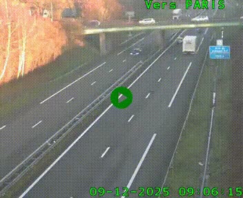 <h2>Caméra routière sur l'autoroute A20 au nord de Limoges, à la jonction avec la N520. Vue orientée vers Paris</h2>