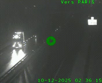 <h2>Caméra routière sur l'autoroute A20 au nord de Limoges, à la jonction avec la N520. Vue orientée vers Paris</h2>