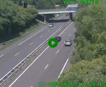 <h2>Caméra routière sur l'autoroute A20 au nord de Limoges, à la jonction avec la N520. Vue orientée vers Paris</h2>