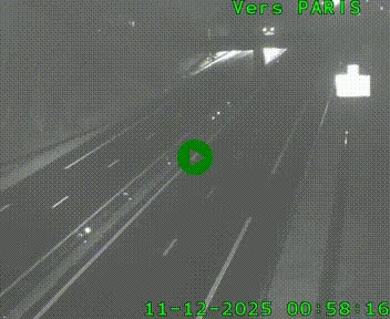 <h2>Caméra routière sur l'autoroute A20 au nord de Limoges, à la jonction avec la N520. Vue orientée vers Paris</h2>