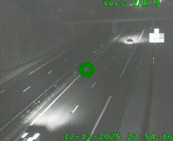 <h2>Caméra routière sur l'autoroute A20 au nord de Limoges, à la jonction avec la N520. Vue orientée vers Paris</h2>