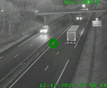 <h2>Caméra routière sur l'autoroute A20 au nord de Limoges, à la jonction avec la N520. Vue orientée vers Paris</h2>