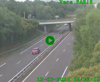 <h2>Caméra routière sur l'autoroute A20 au nord de Limoges, à la jonction avec la N520. Vue orientée vers Paris</h2>