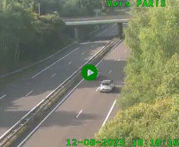 <h2>Caméra routière sur l'autoroute A20 au nord de Limoges, à la jonction avec la N520. Vue orientée vers Paris</h2>