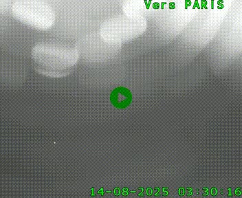 <h2>Caméra routière sur l'autoroute A20 au nord de Limoges, à la jonction avec la N520. Vue orientée vers Paris</h2>