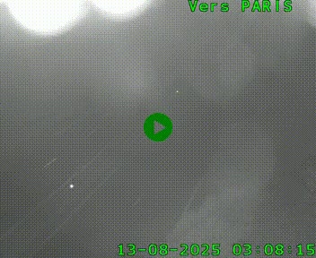 <h2>Caméra routière sur l'autoroute A20 au nord de Limoges, à la jonction avec la N520. Vue orientée vers Paris</h2>