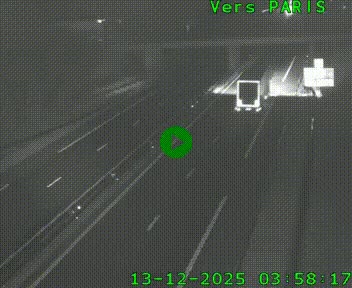 <h2>Caméra routière sur l'autoroute A20 au nord de Limoges, à la jonction avec la N520. Vue orientée vers Paris</h2>