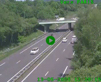 <h2>Caméra routière sur l'autoroute A20 au nord de Limoges, à la jonction avec la N520. Vue orientée vers Paris</h2>