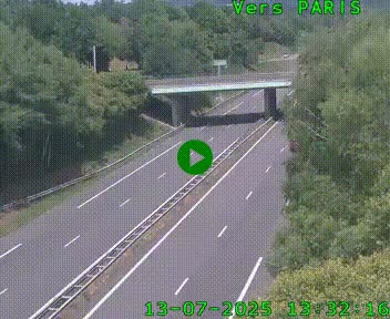 <h2>Caméra routière sur l'autoroute A20 au nord de Limoges, à la jonction avec la N520. Vue orientée vers Paris</h2>