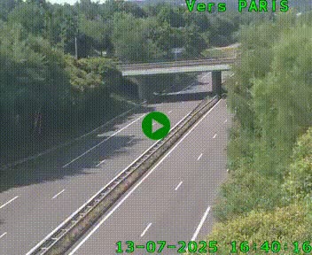 <h2>Caméra routière sur l'autoroute A20 au nord de Limoges, à la jonction avec la N520. Vue orientée vers Paris</h2>