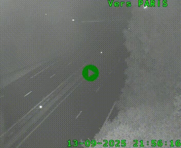 <h2>Caméra routière sur l'autoroute A20 au nord de Limoges, à la jonction avec la N520. Vue orientée vers Paris</h2>