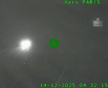 <h2>Caméra routière sur l'autoroute A20 au nord de Limoges, à la jonction avec la N520. Vue orientée vers Paris</h2>