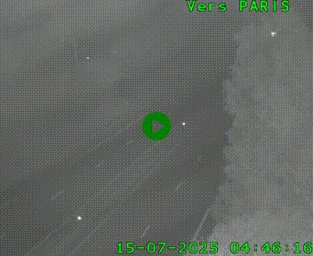 <h2>Caméra routière sur l'autoroute A20 au nord de Limoges, à la jonction avec la N520. Vue orientée vers Paris</h2>