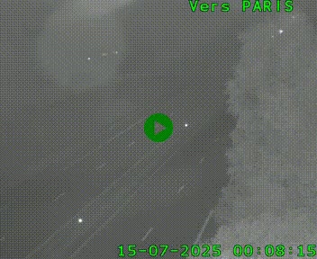 <h2>Caméra routière sur l'autoroute A20 au nord de Limoges, à la jonction avec la N520. Vue orientée vers Paris</h2>