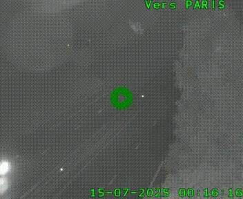 <h2>Caméra routière sur l'autoroute A20 au nord de Limoges, à la jonction avec la N520. Vue orientée vers Paris</h2>