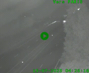 <h2>Caméra routière sur l'autoroute A20 au nord de Limoges, à la jonction avec la N520. Vue orientée vers Paris</h2>