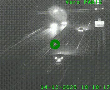 <h2>Caméra routière sur l'autoroute A20 au nord de Limoges, à la jonction avec la N520. Vue orientée vers Paris</h2>