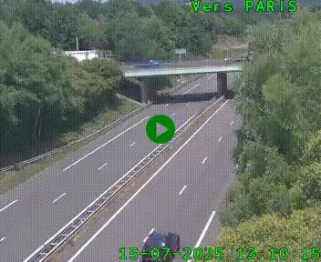 <h2>Caméra routière sur l'autoroute A20 au nord de Limoges, à la jonction avec la N520. Vue orientée vers Paris</h2>