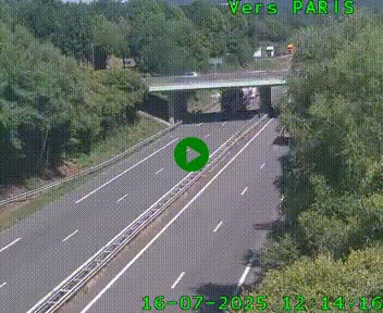 <h2>Caméra routière sur l'autoroute A20 au nord de Limoges, à la jonction avec la N520. Vue orientée vers Paris</h2>