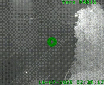 <h2>Caméra routière sur l'autoroute A20 au nord de Limoges, à la jonction avec la N520. Vue orientée vers Paris</h2>