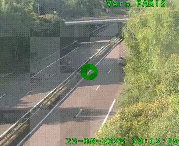 <h2>Caméra routière sur l'autoroute A20 au nord de Limoges, à la jonction avec la N520. Vue orientée vers Paris</h2>