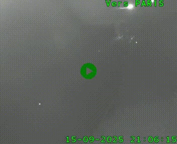 <h2>Caméra routière sur l'autoroute A20 au nord de Limoges, à la jonction avec la N520. Vue orientée vers Paris</h2>