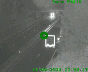 <h2>Caméra routière sur l'autoroute A20 au nord de Limoges, à la jonction avec la N520. Vue orientée vers Paris</h2>